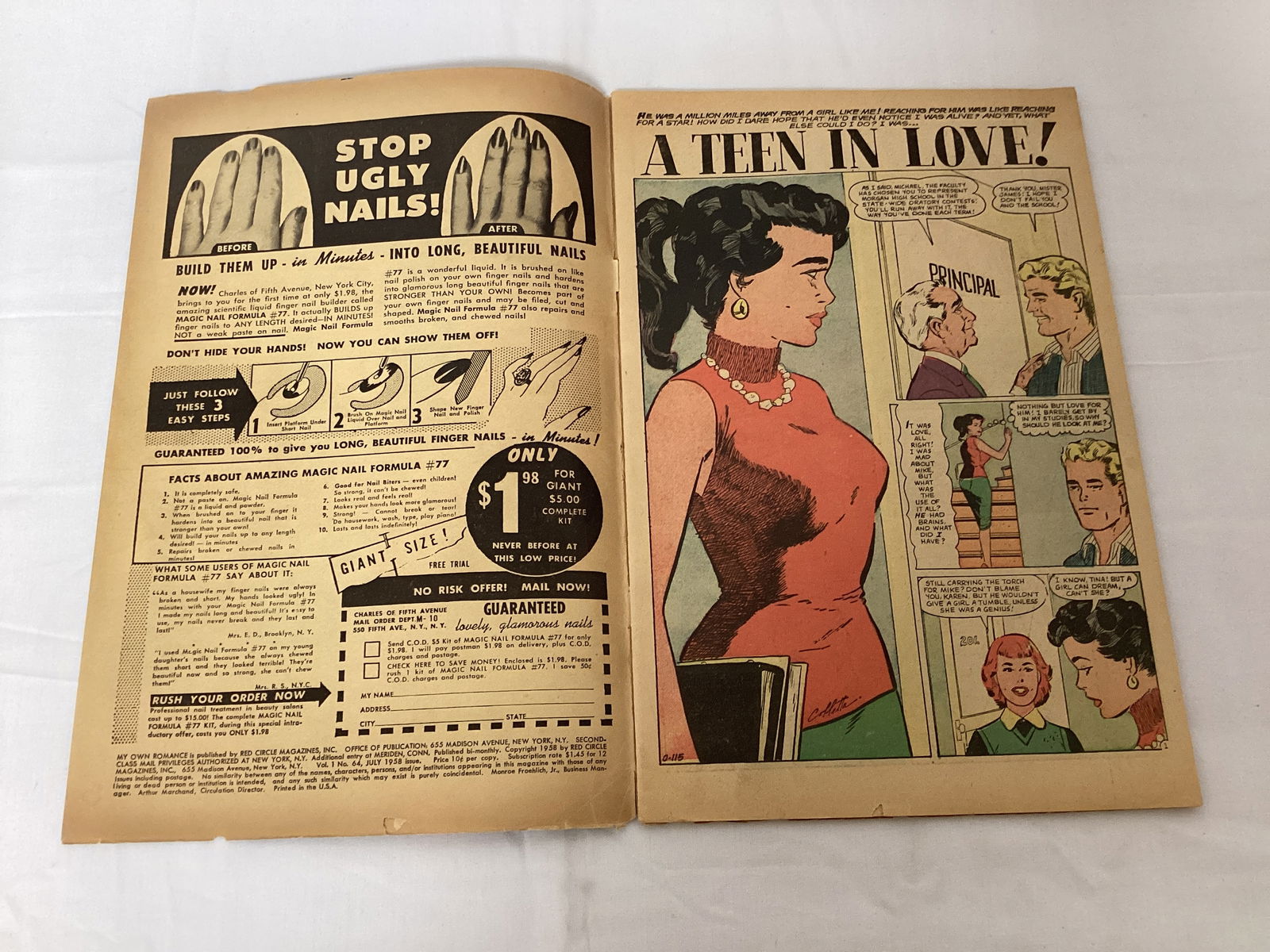 My Own Romance 64 Red Circle Comic Book - 6