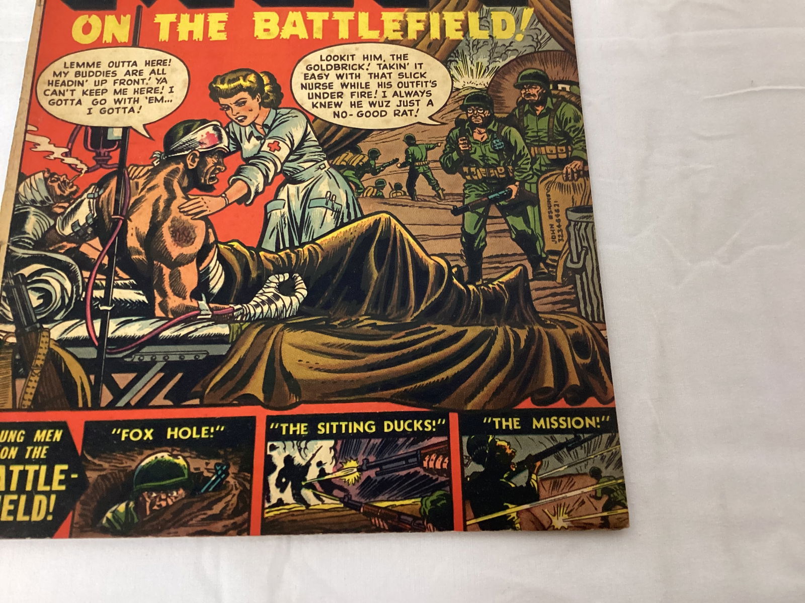 Young Men on the Battlefield! 14 Atlas Comic Book - 5