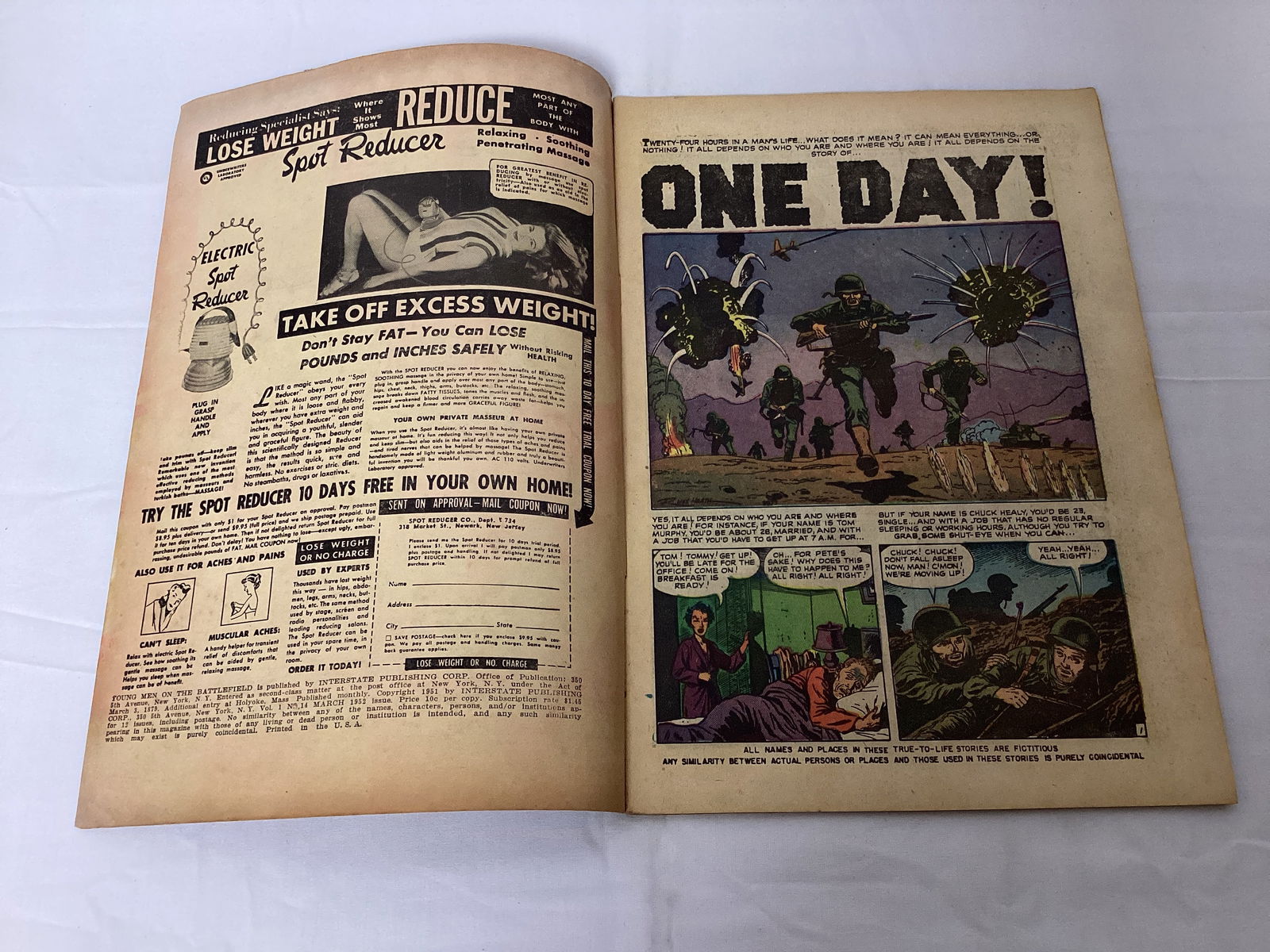 Young Men on the Battlefield! 14 Atlas Comic Book - 6