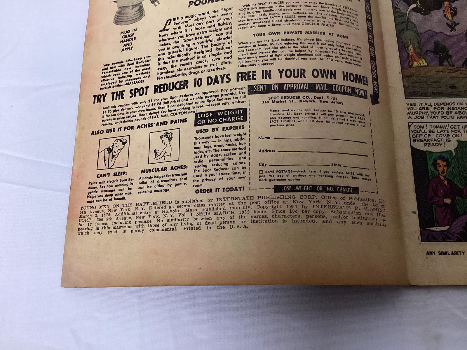 Young Men on the Battlefield! 14 Atlas Comic Book - 7