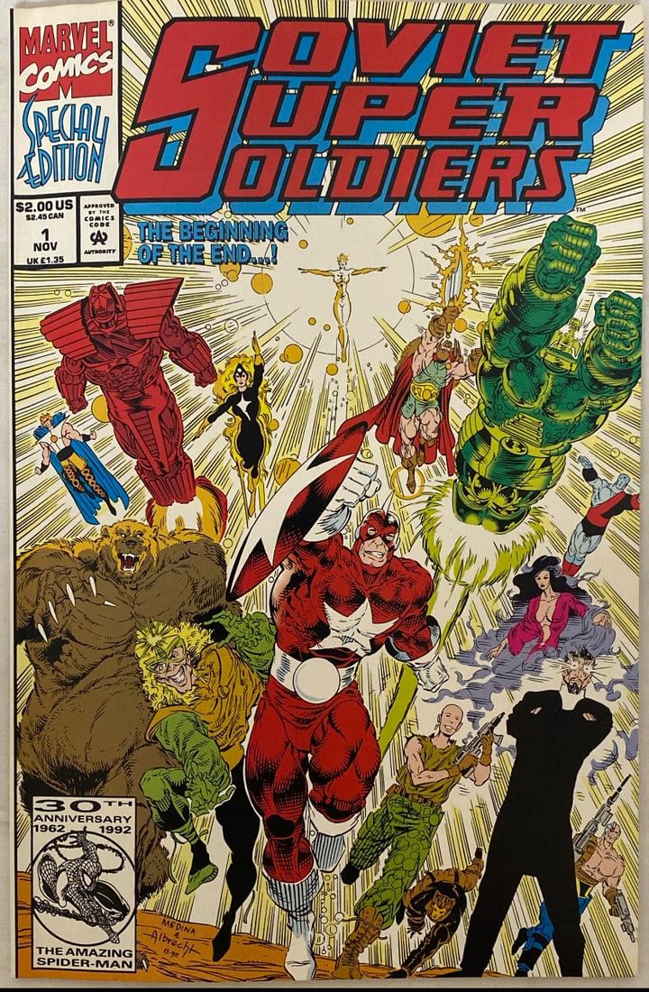 Soviet Super Soldiers 1 Marvel Comic Book: 1992, Please preview and see all photos for condition 