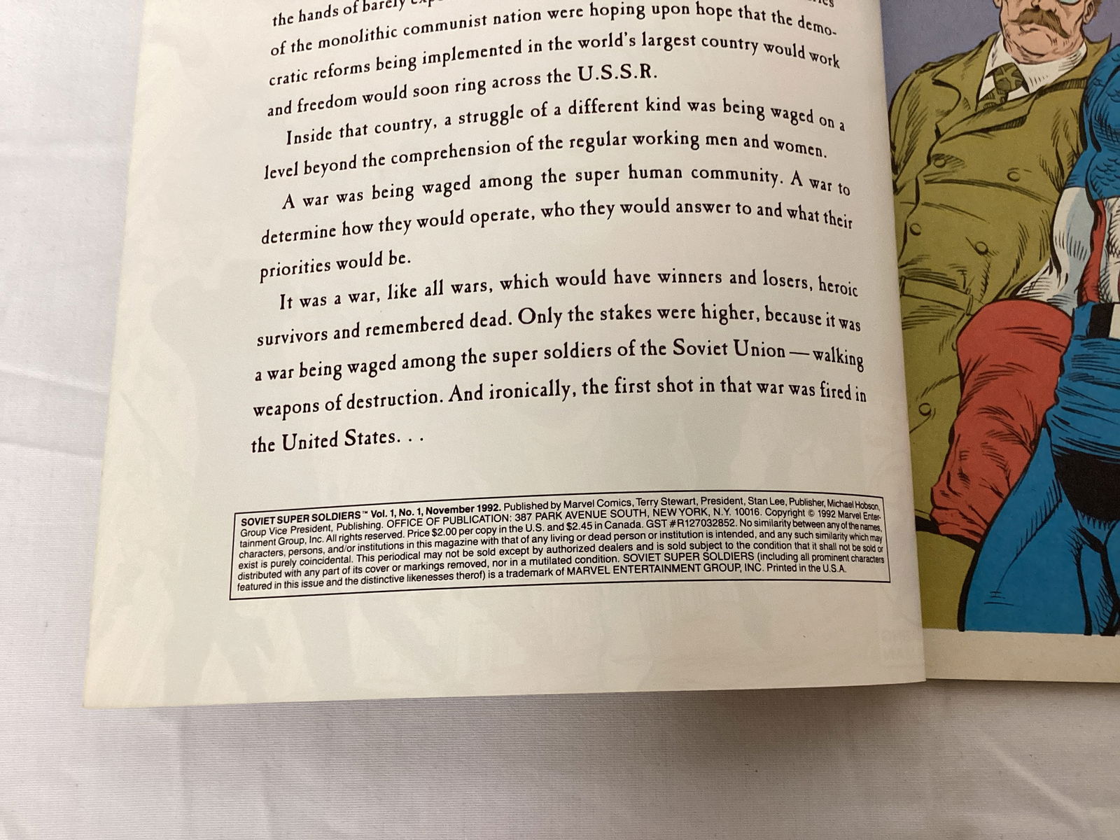 Soviet Super Soldiers 1 Marvel Comic Book - 7