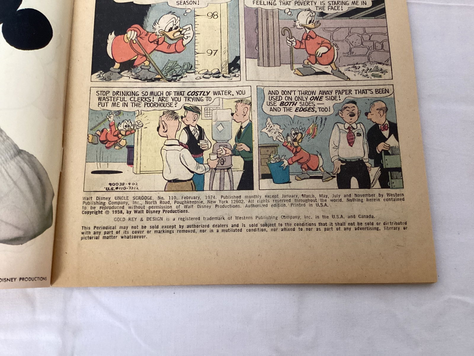 Walt Disney's Uncle Scrooge 110 Gold Key Comic Book - 7