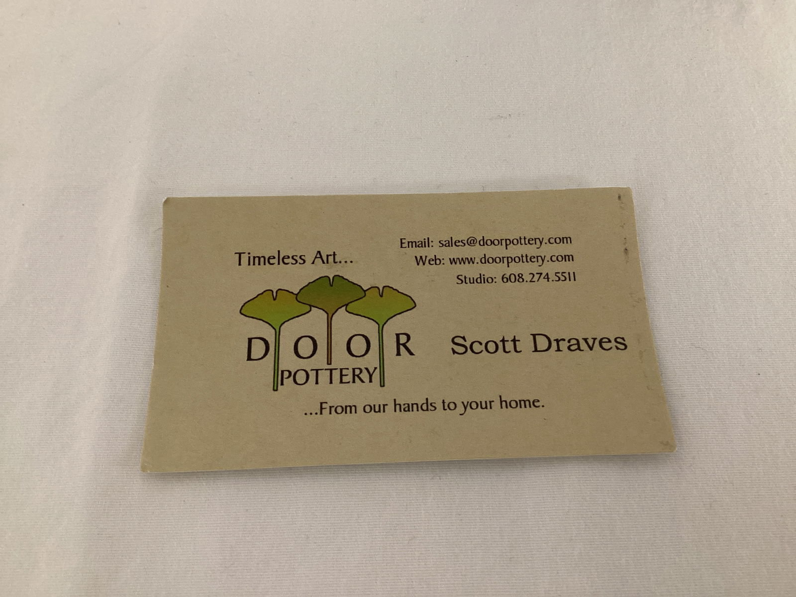 Door Pottery Signed Vase - 6