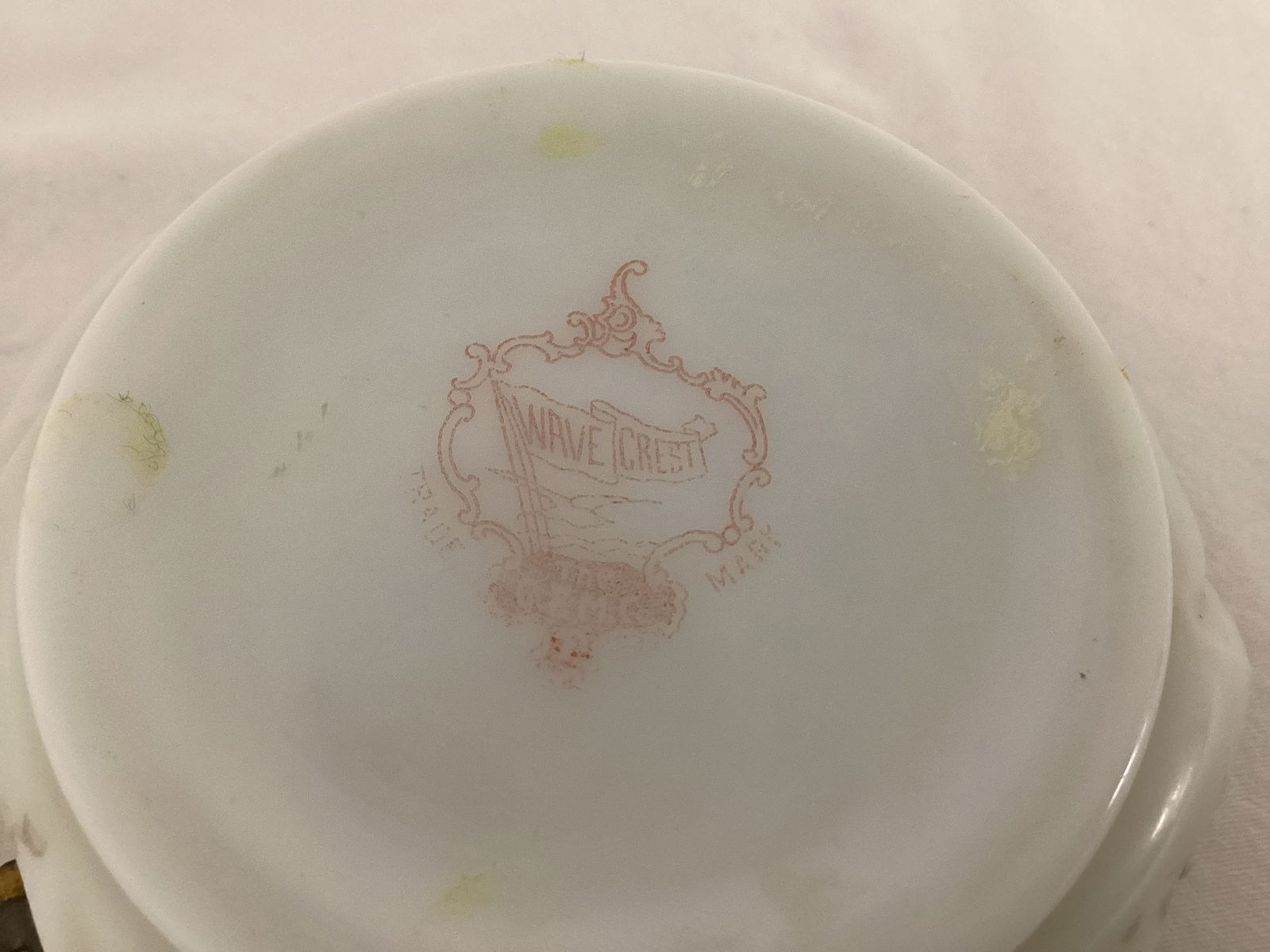 Wave Crest C F Monroe Handled Trinket Dish - 7