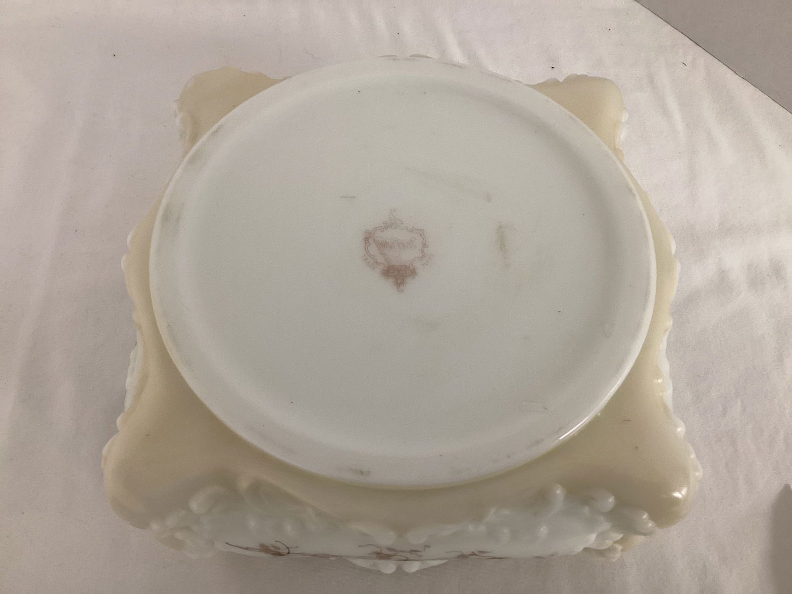 Wave Crest C F Monroe Ferner Open Bowl with Metal Rim - 5