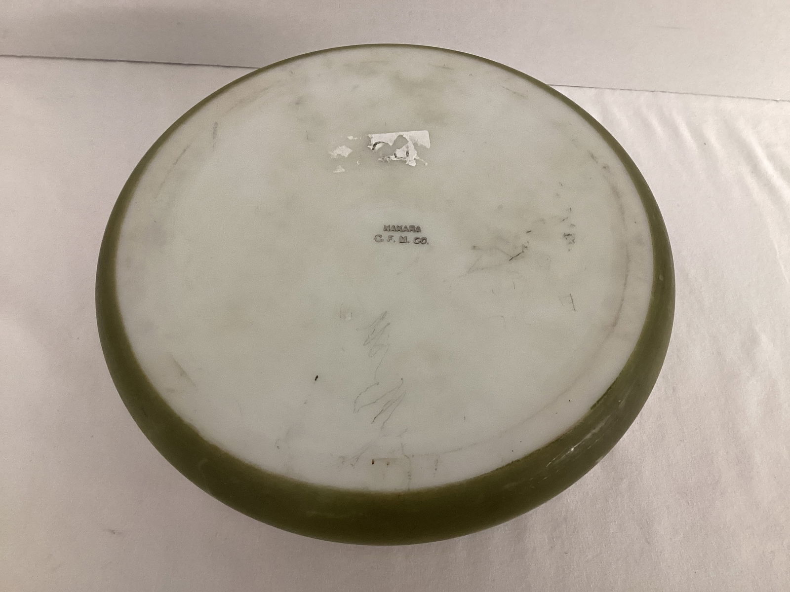 Nakara C F Monroe Antique Glass Dresser Box with Hinged Lid - 8