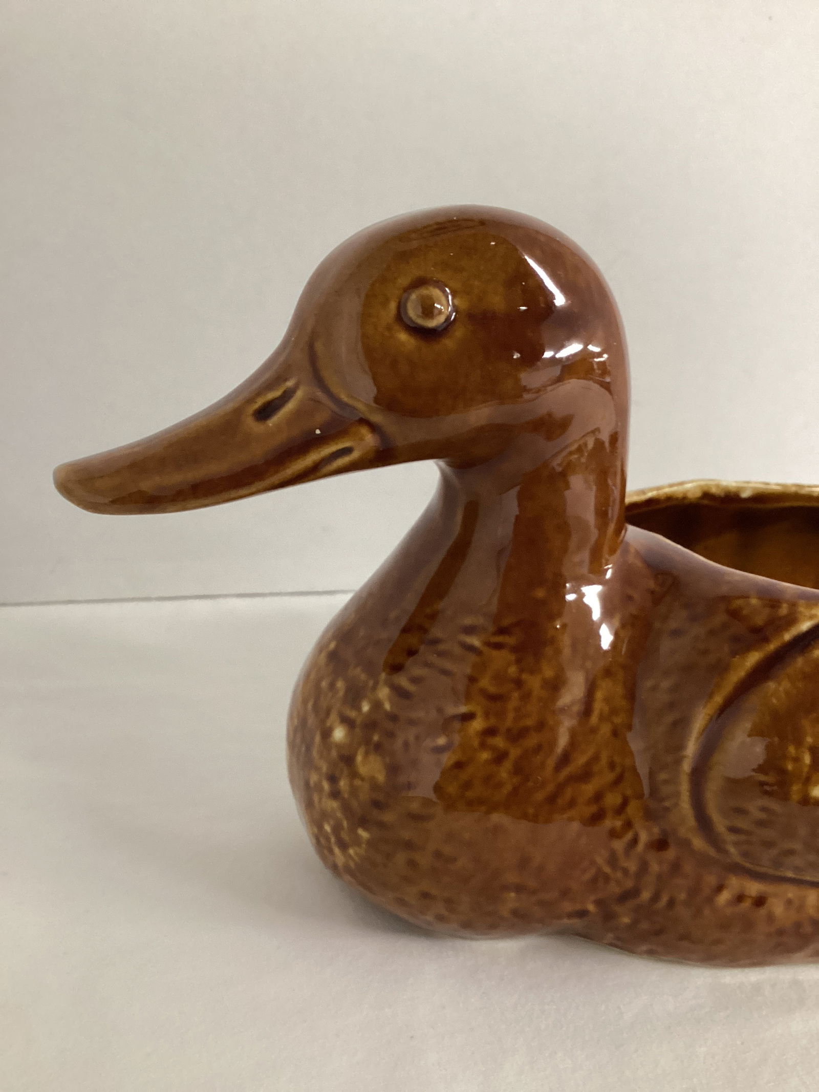 Vintage Pottery Duck Planter - 2