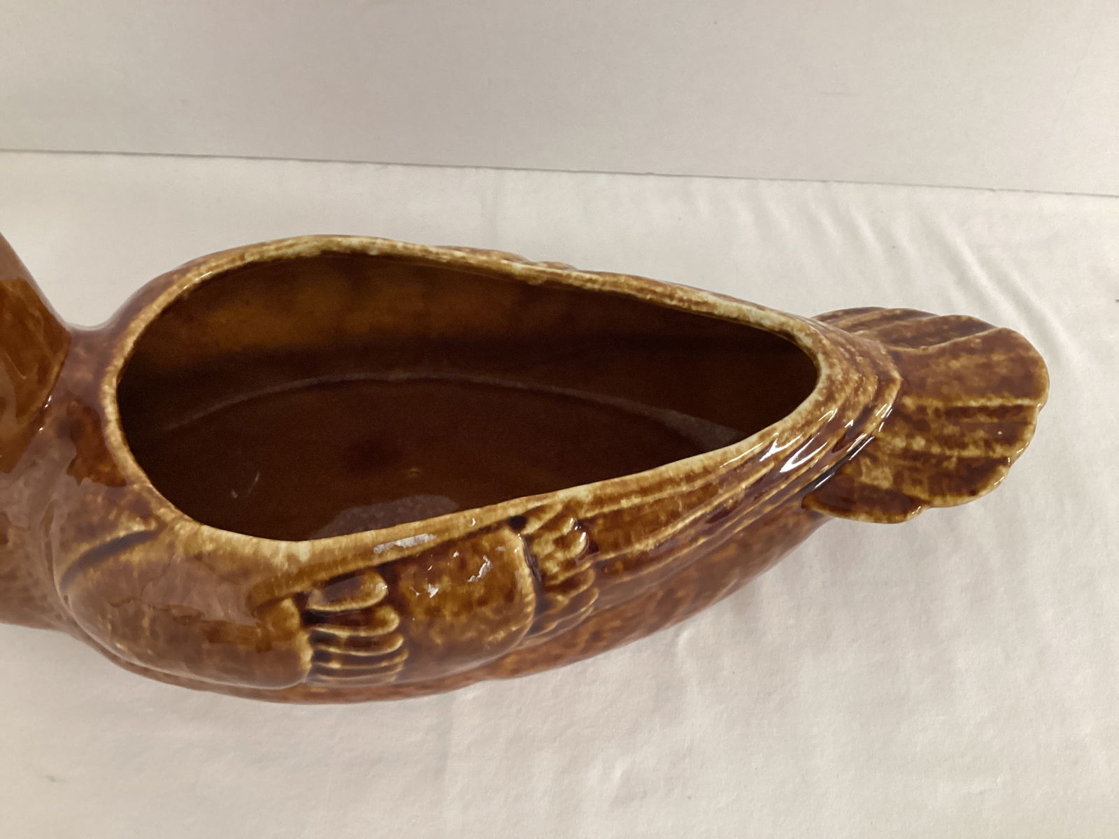 Vintage Pottery Duck Planter - 3