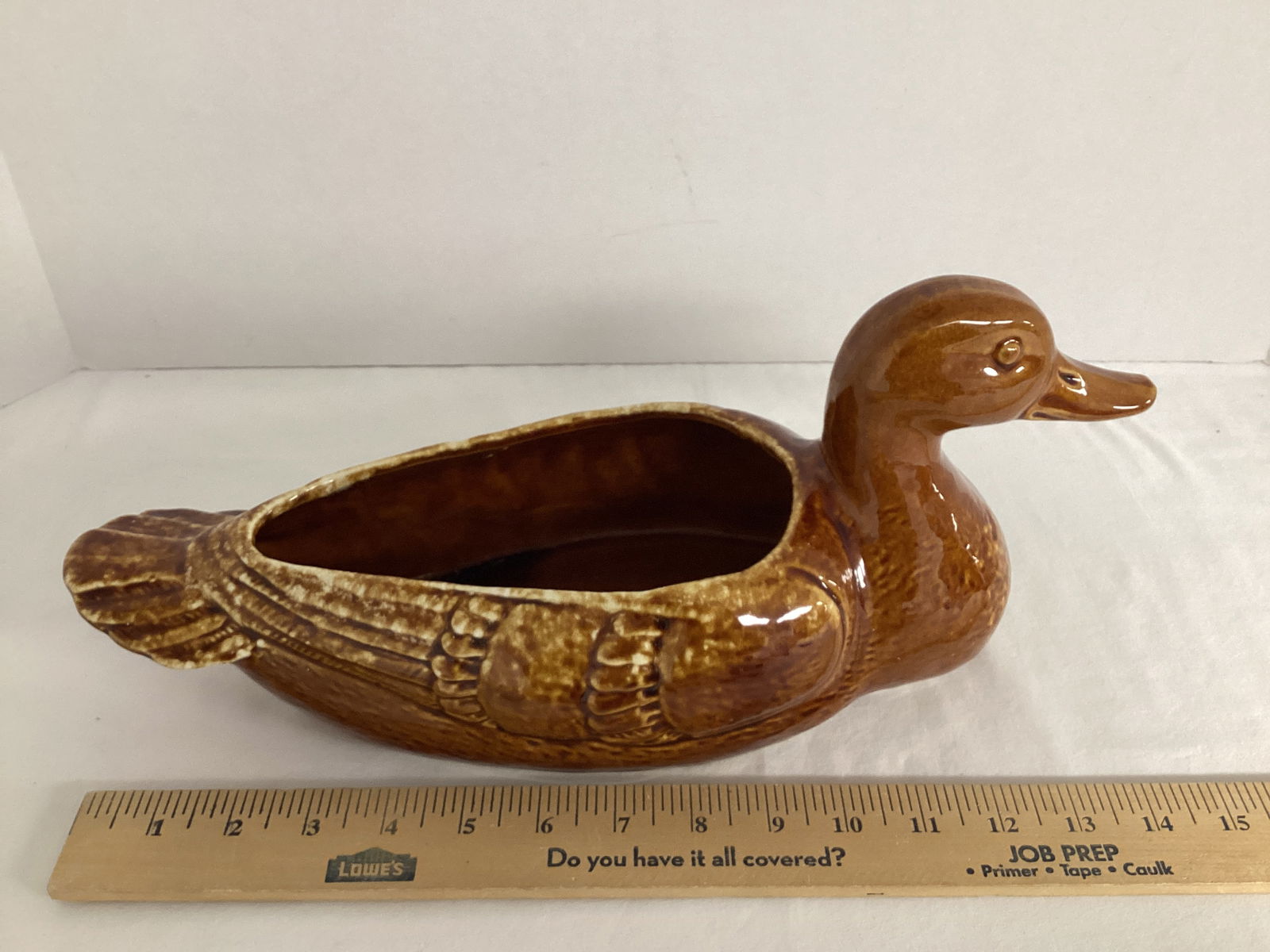 Vintage Pottery Duck Planter - 4
