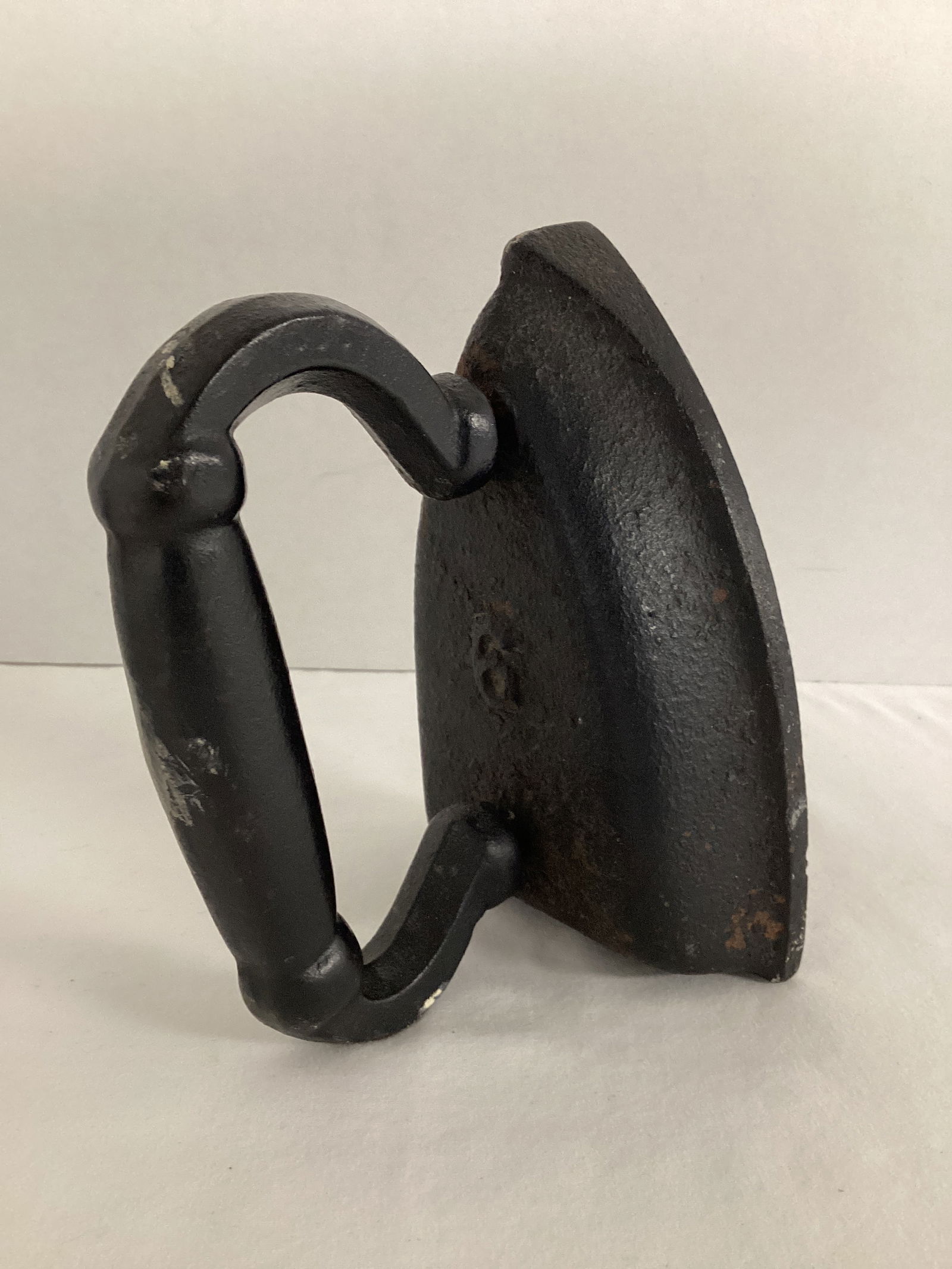 Cast Iron Sad Iron: marked 6, 6" h 