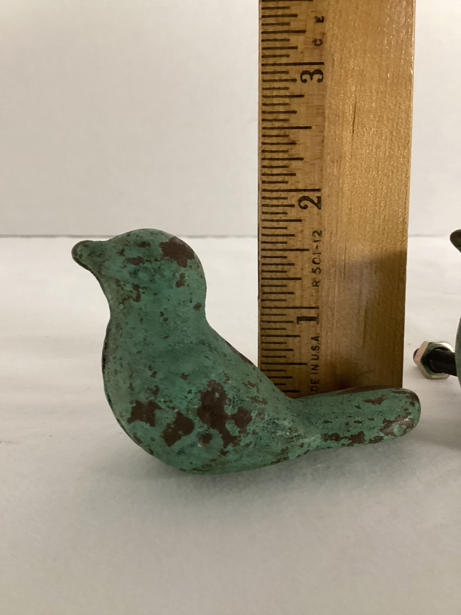 Three Cast Metal Bird Furniture Handles - 2