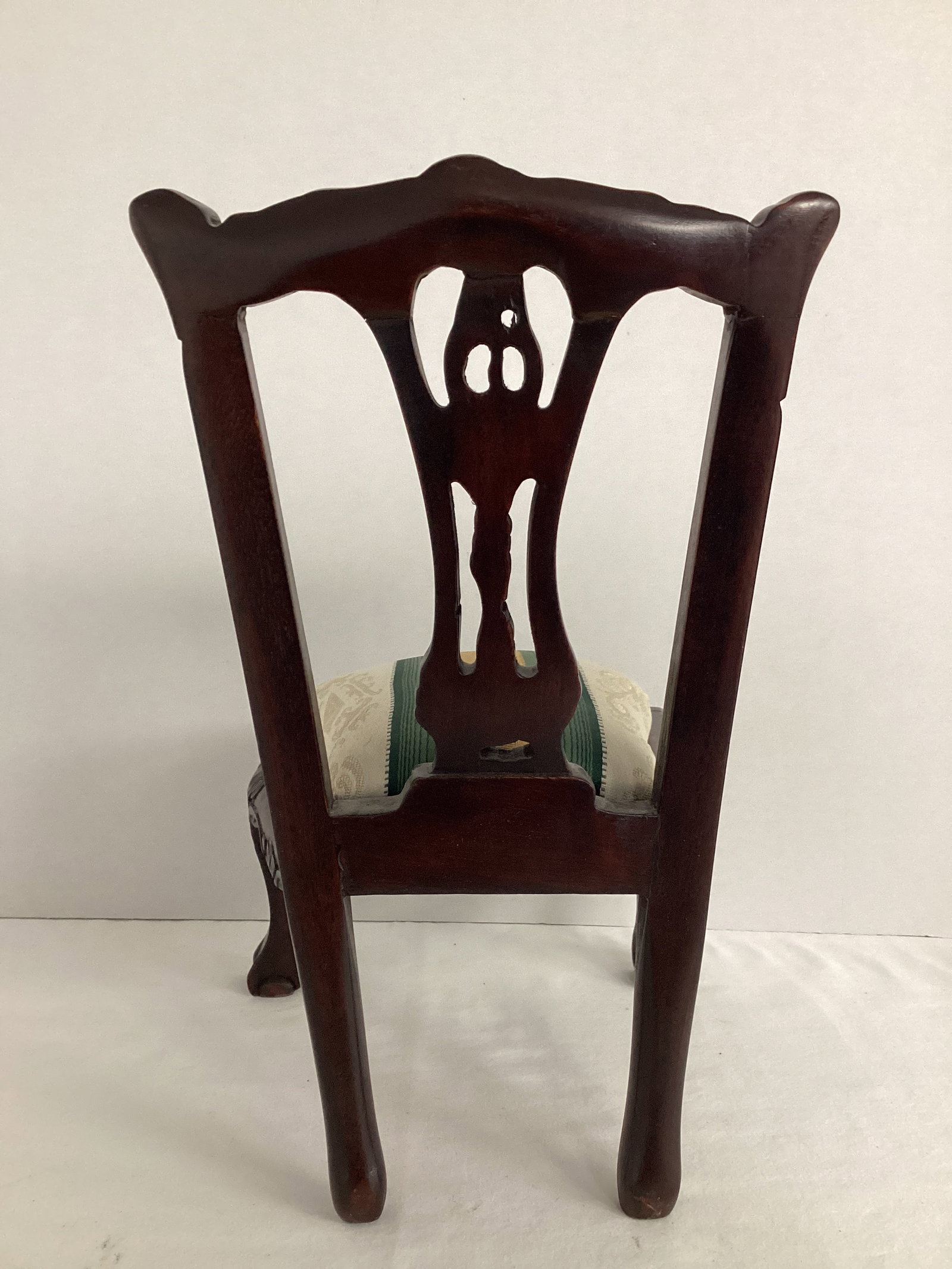 Miniature Chippendale Style Doll Chair - 6