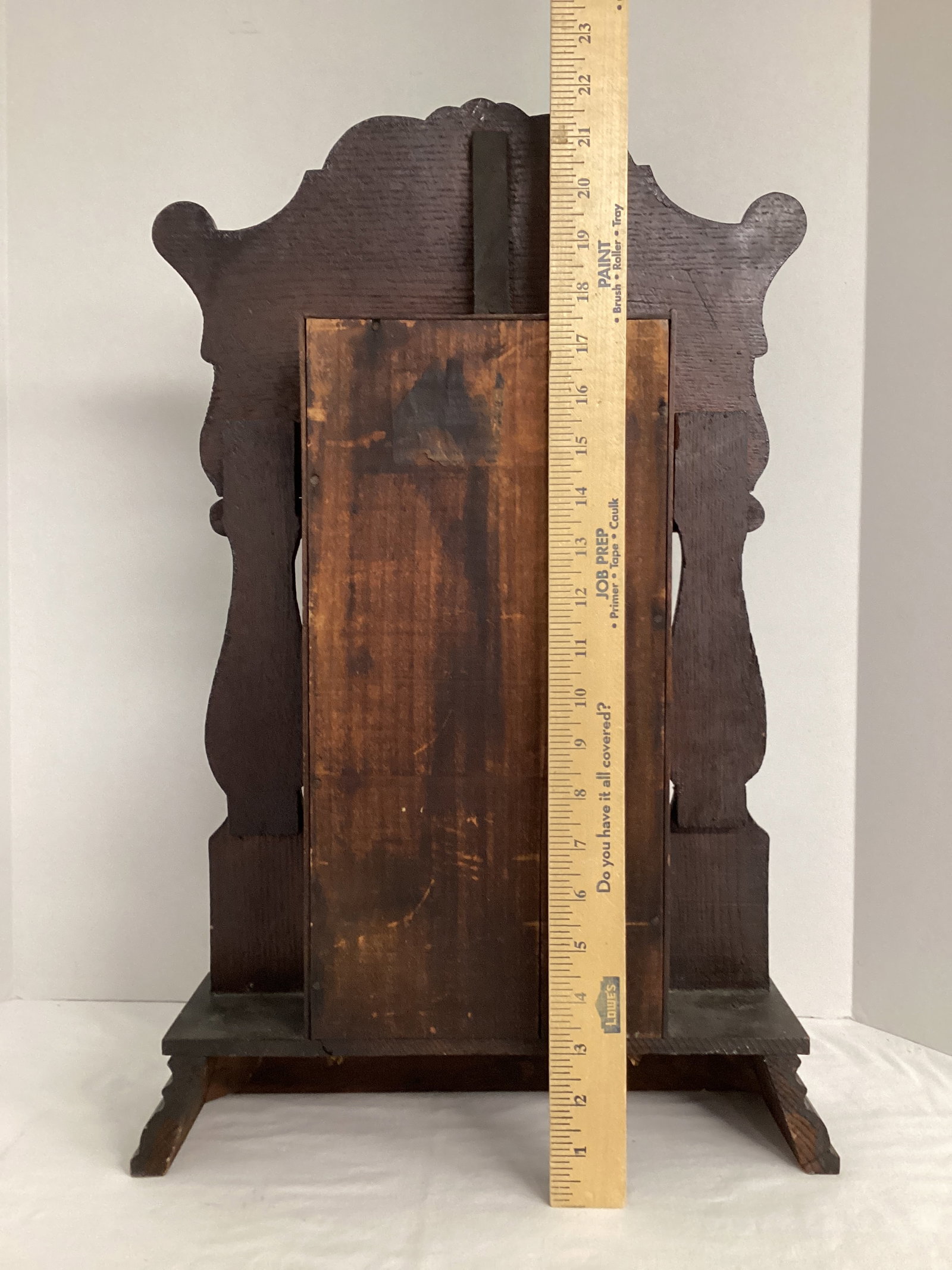 Wm. L. Gilbert Clock Co. Antique Oak Gingerbread Mantle Clock - 11