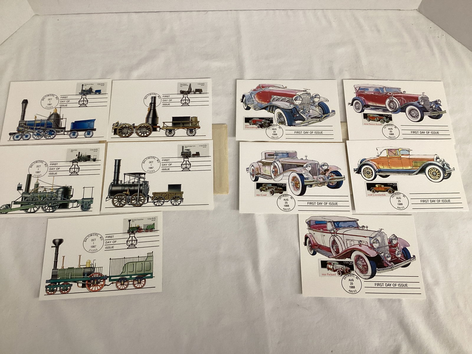 First Day of Issue Postage Stamp Cards: . 