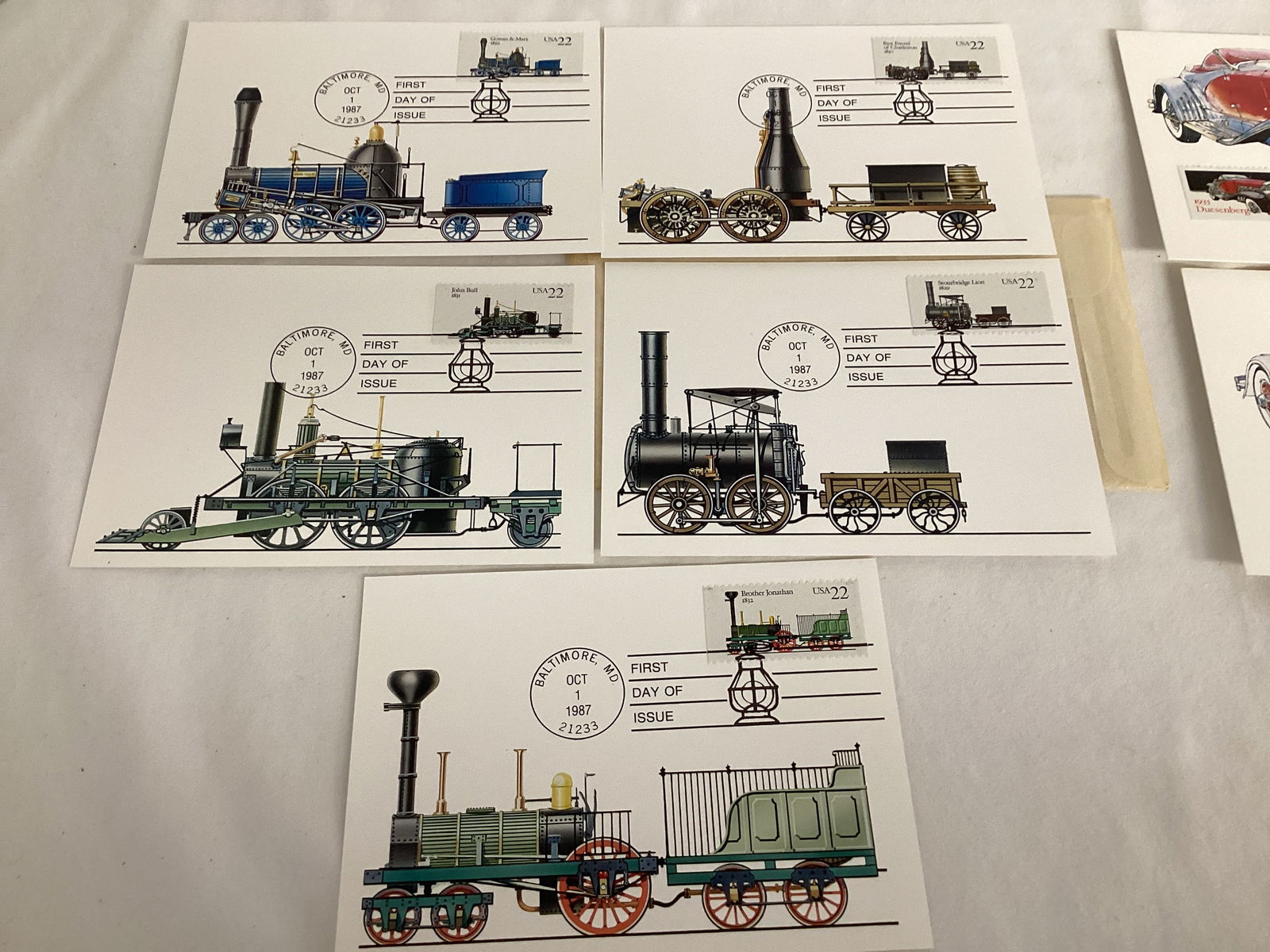 First Day of Issue Postage Stamp Cards - 2