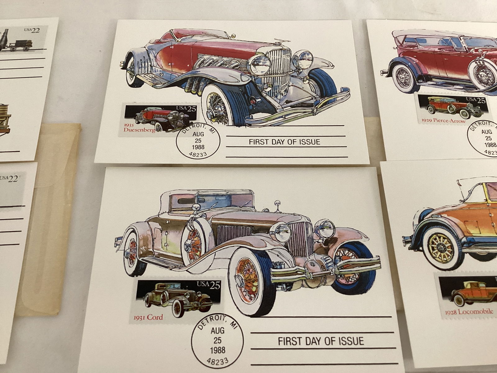 First Day of Issue Postage Stamp Cards - 7