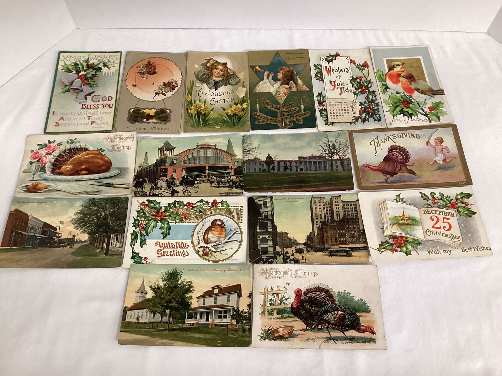 Antique Postmarked Post Cards: dates in the early 1900s 