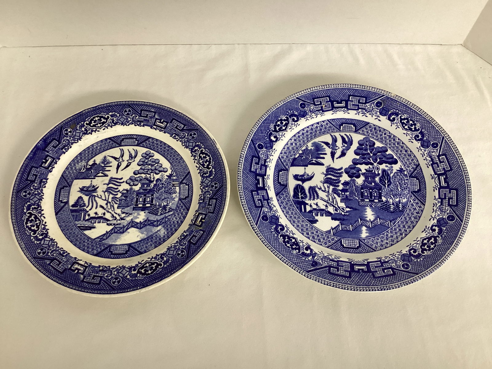 Two Blue Willow Pattern Plates (1 of 10)