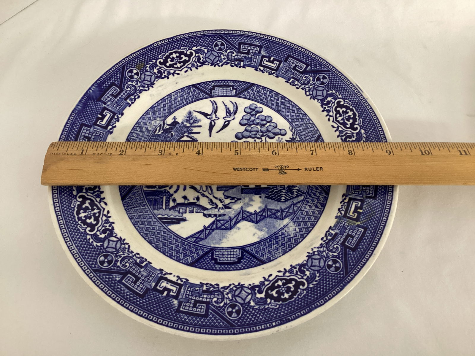 Two Blue Willow Pattern Plates - 6