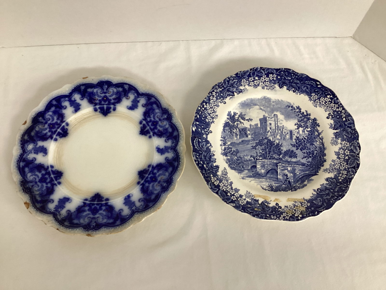 Two Antique Blue and White Plates (1 of 13)