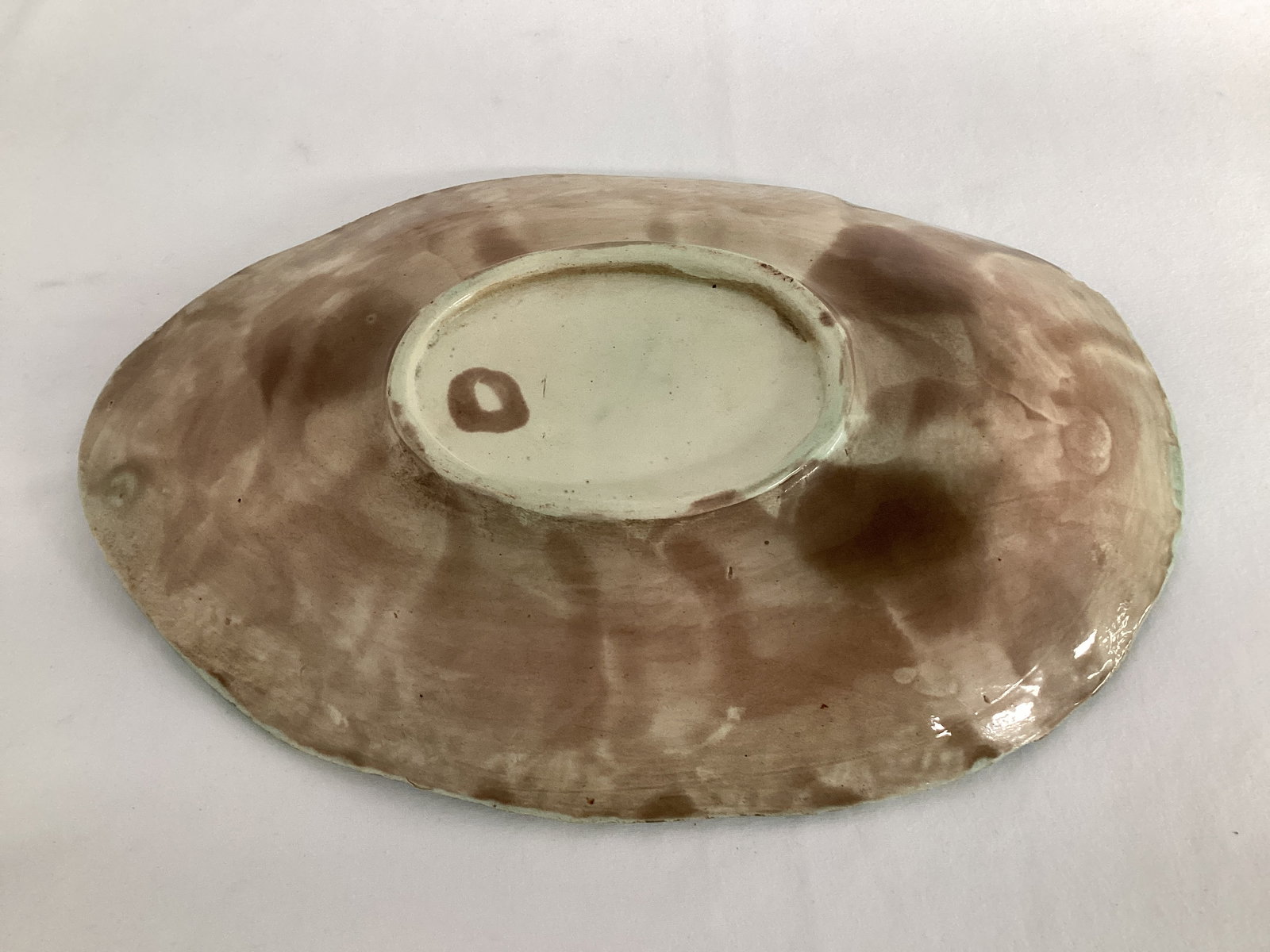 Antique Majolica Begonia Leaf Plate - 5