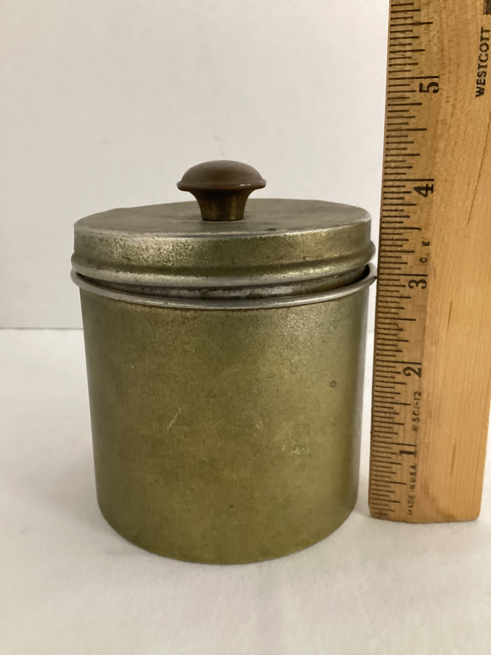 Vintage Bradley Hubbard Metal Jar - 3
