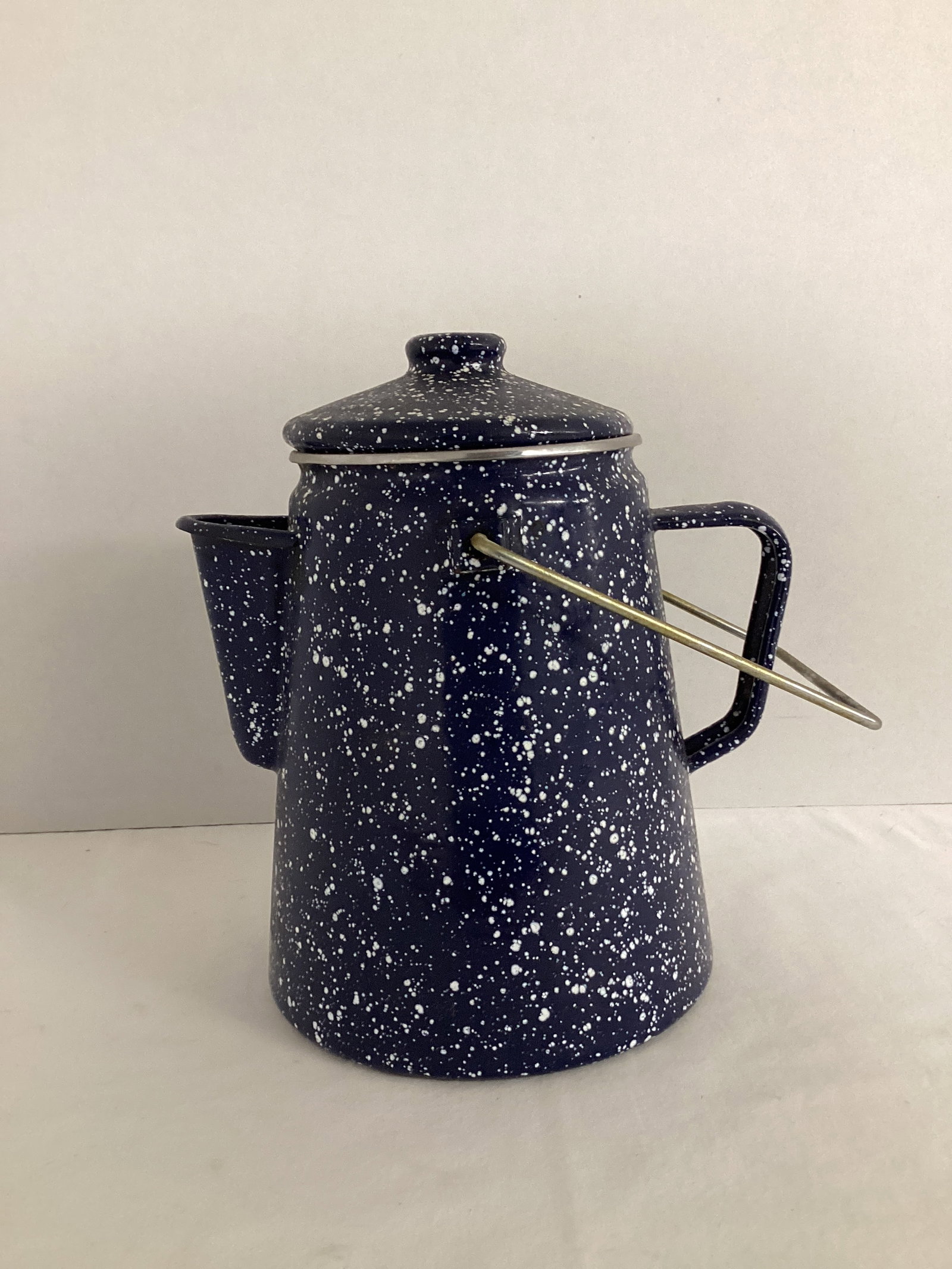 Enameled Metal Stovetop Percolator: 8 1/2" h 