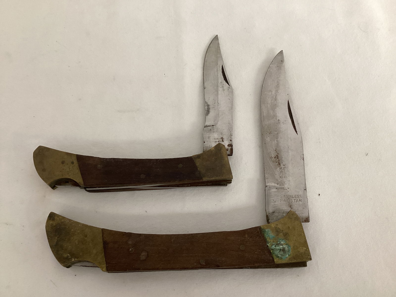 Two Pakistani Knives: 8" and 11" L, tarnished 
