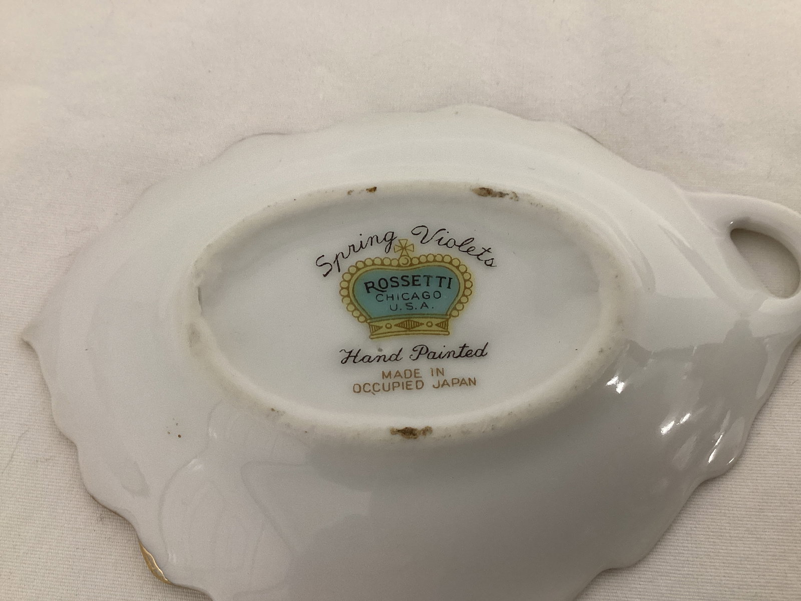 Floral Oval Dish and Leaf Plates - 4