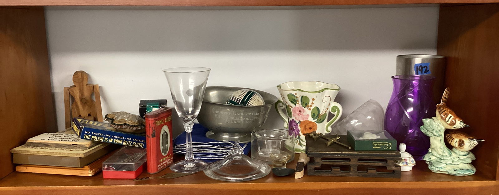 Shelf Lot : Vases, Figures, and More: must take all, please bring boxes, shipping unavailable for this lot 