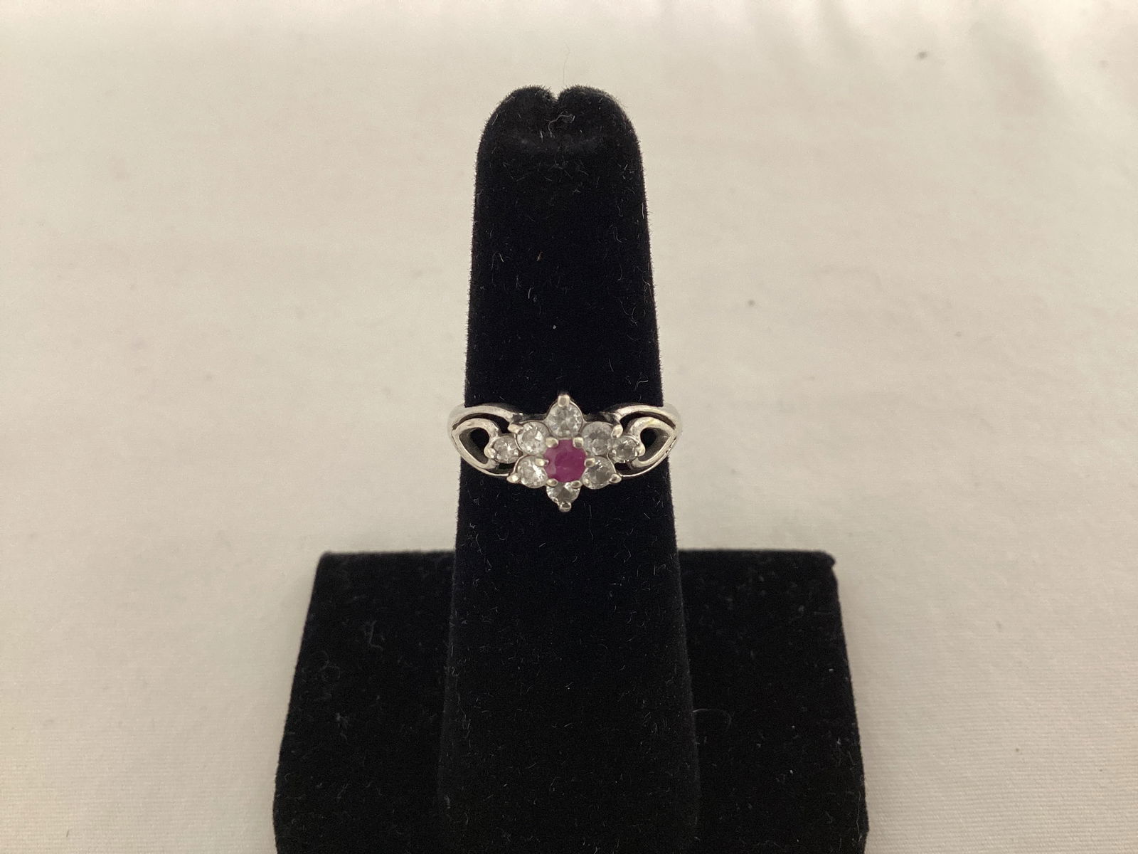 Sterling and CZ Size 5 Ring (1 of 5)