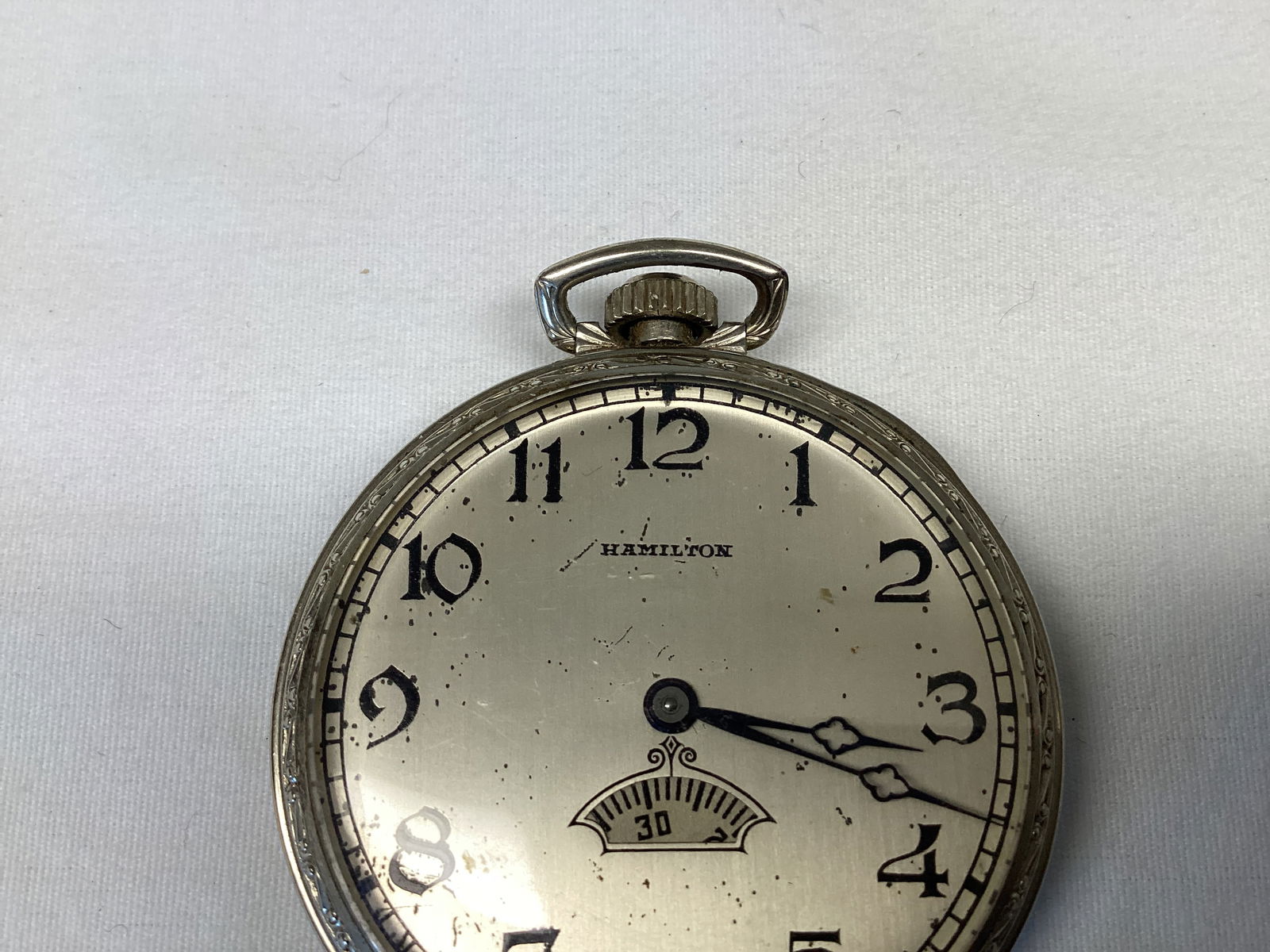 Hamilton 14K Gold Filled Pocket Watch - 2