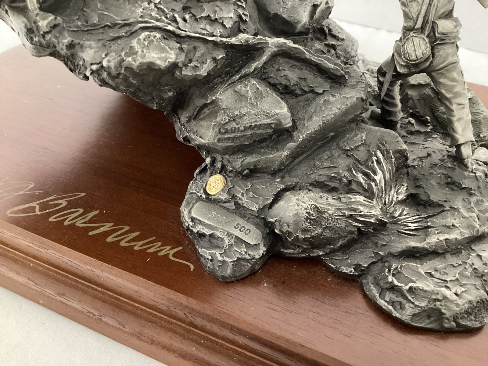 Chilmark FJ Barnum Signed The Swinging Gate Sculpture - 10