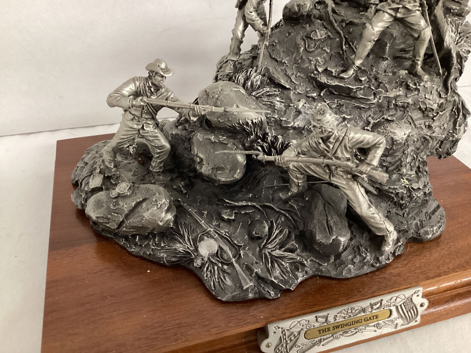 Chilmark FJ Barnum Signed The Swinging Gate Sculpture - 3