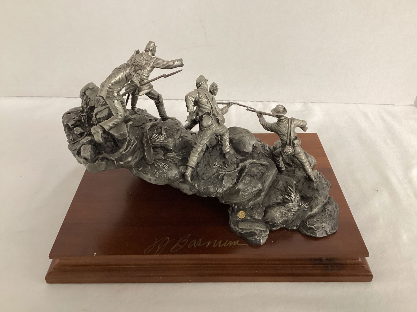 Chilmark FJ Barnum Signed The Swinging Gate Sculpture - 7