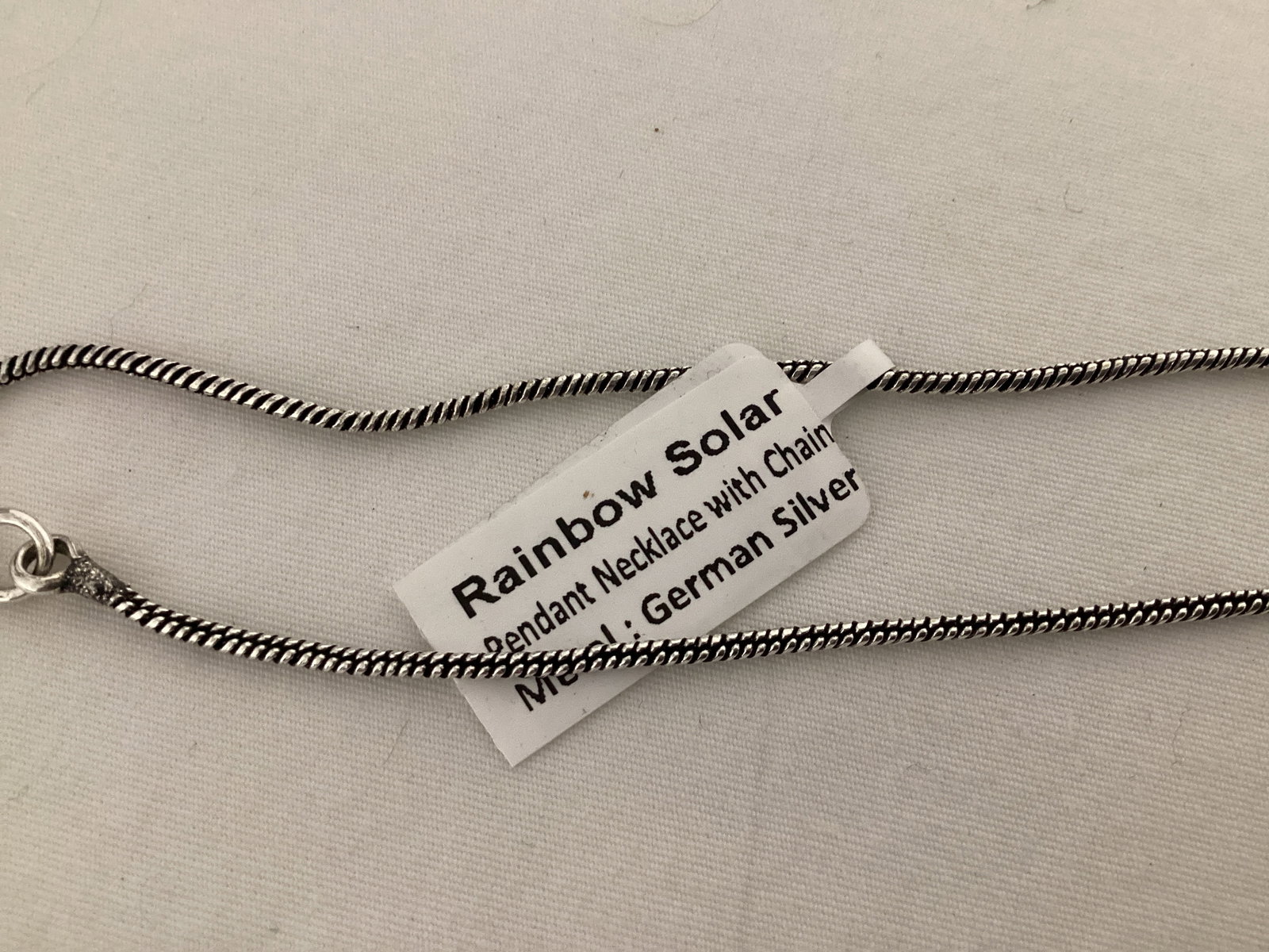 Rainbow Solar Pendant with Chain - 4