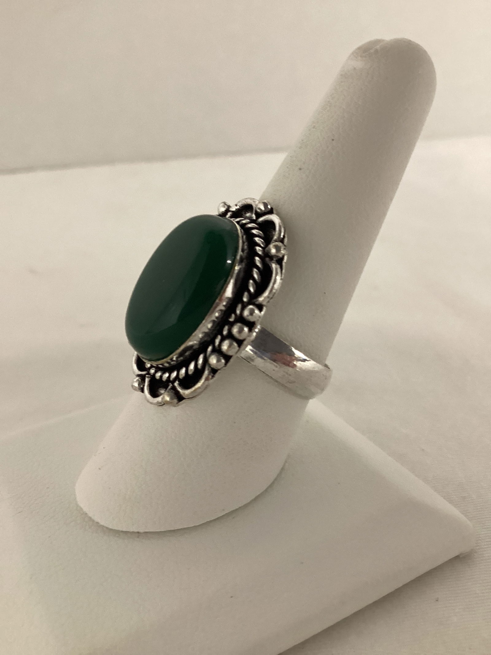 Green Onyx Size 9 Ring - 2