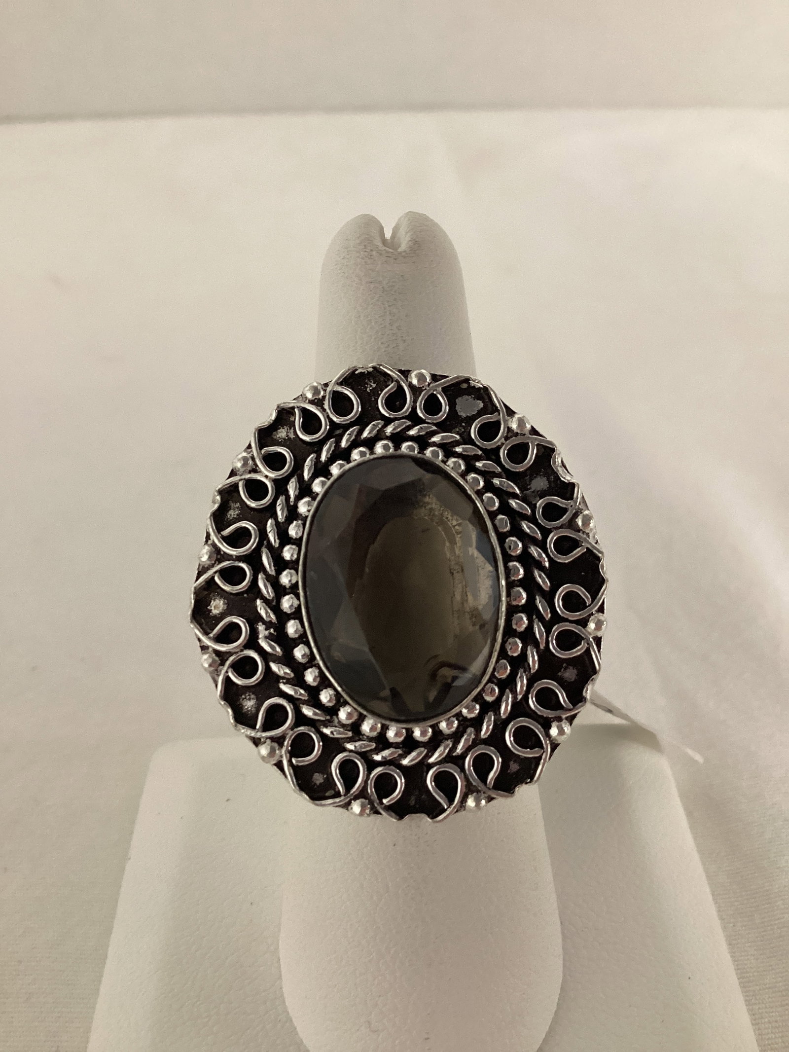 Smoky Quartz Size 7 Ring: . 