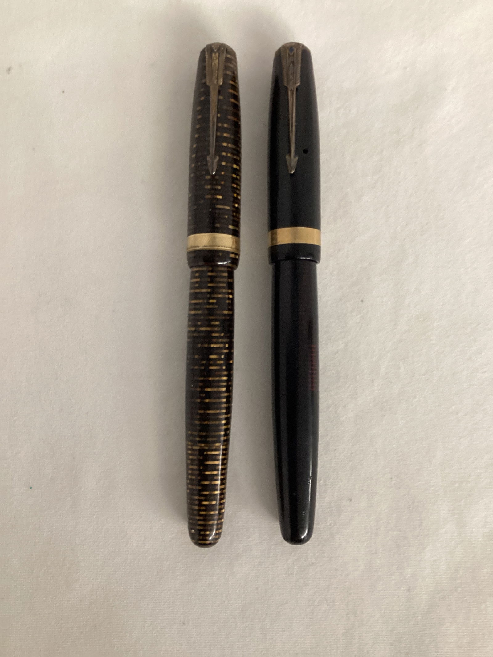 Two Parker Fountain Pens: . 
