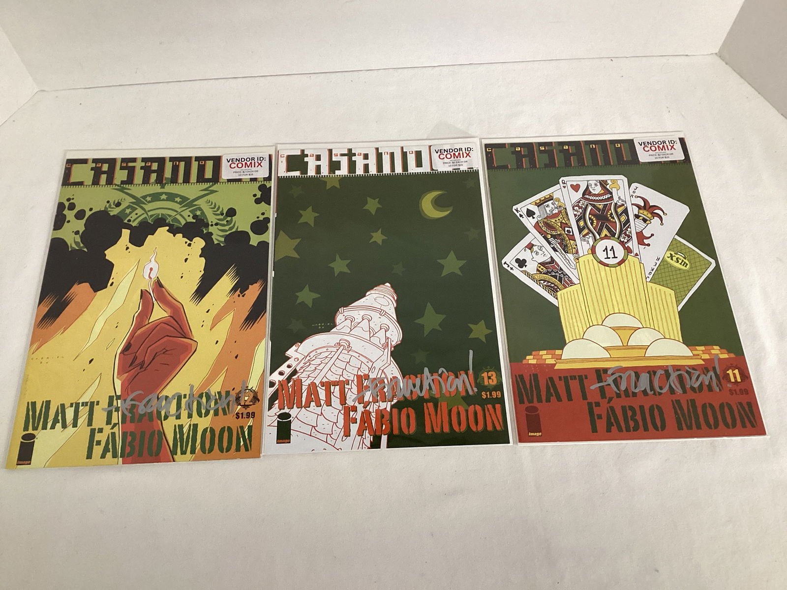 Three Signed Matt Fraction Casanova Comic Books: . 