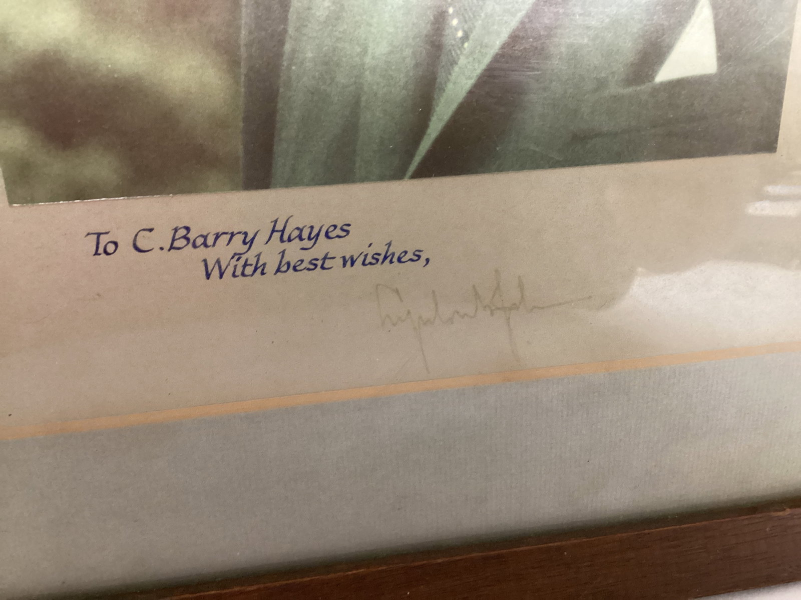 President Lyndon B Johnson Signed Paper with Attached Photo - 3