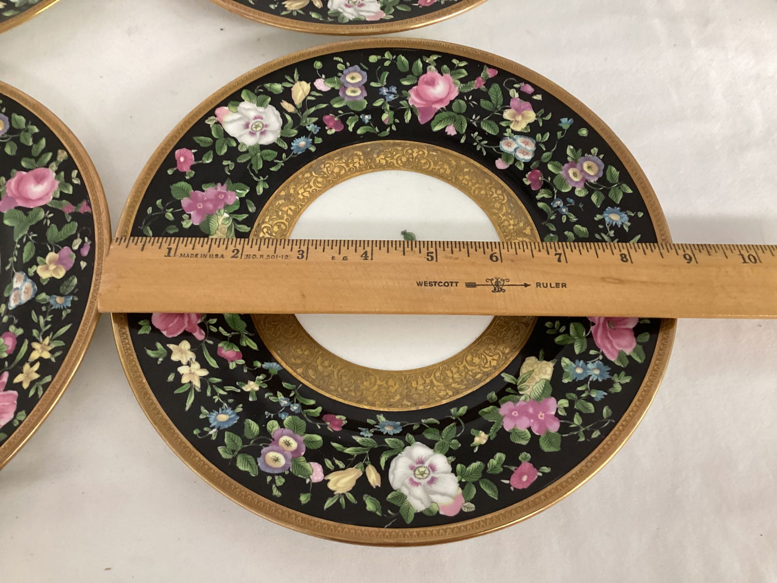 Six Staffordshire Mirano Plates - 4