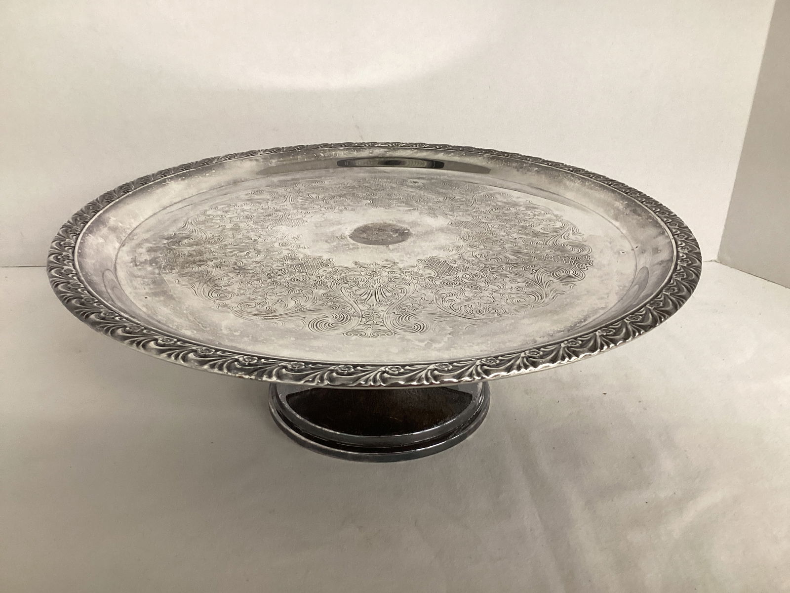 Silverplate Pedestal Dessert Plate (1 of 7)