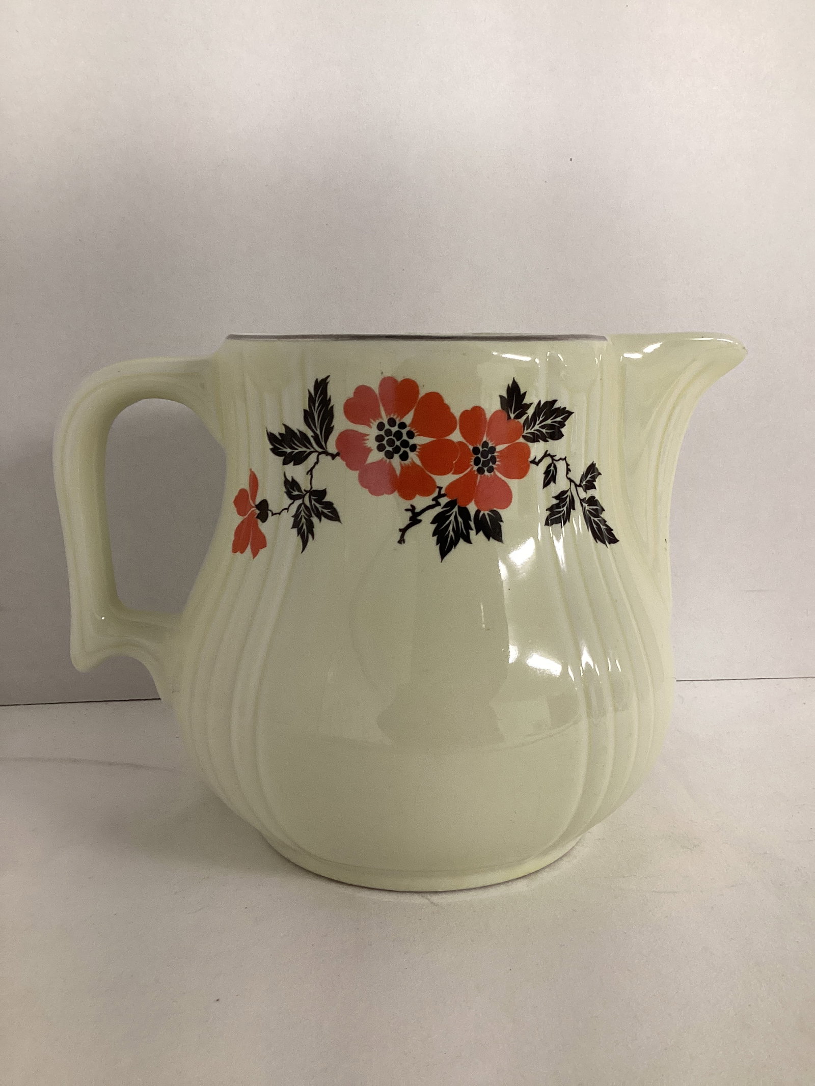 Hall's Pitcher: chipped, 6 1/2" h 