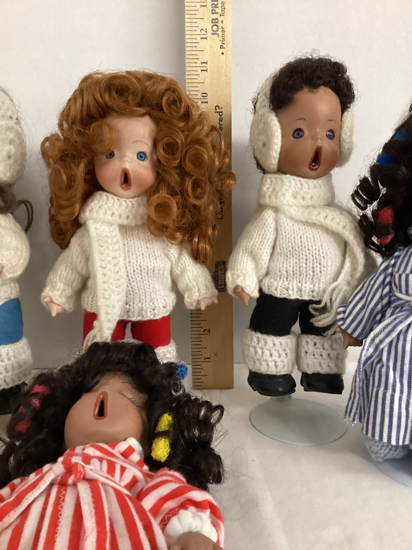 Six Yawning Porcelain Dolls - 3