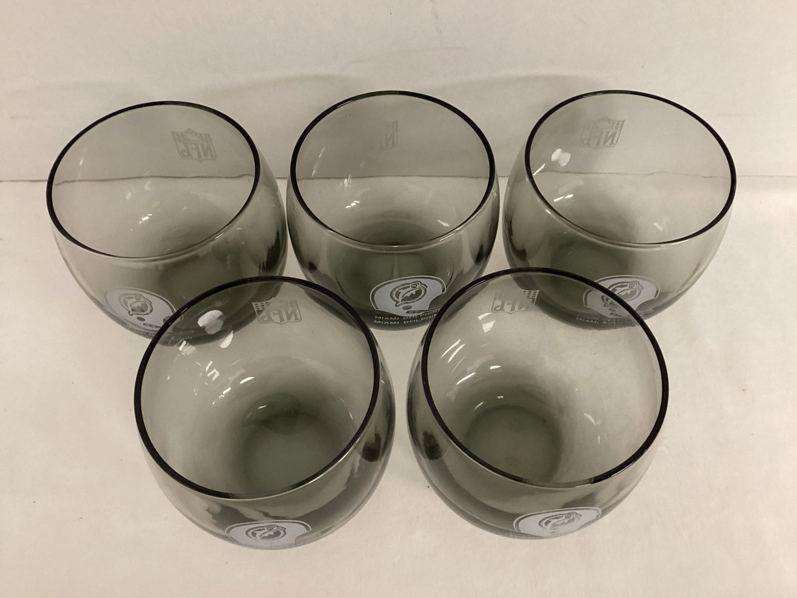 Five Miami Dolphins NFL Glasses - 2