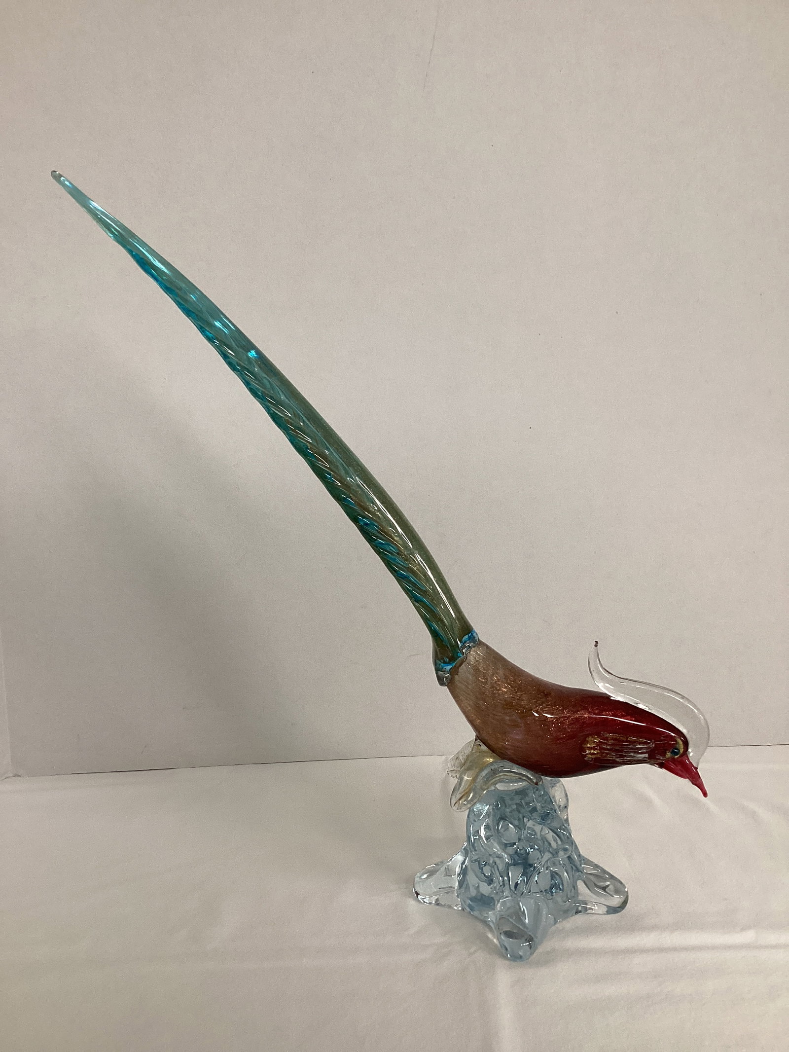 Vintage Hand Blown Glass Pheasant - 4