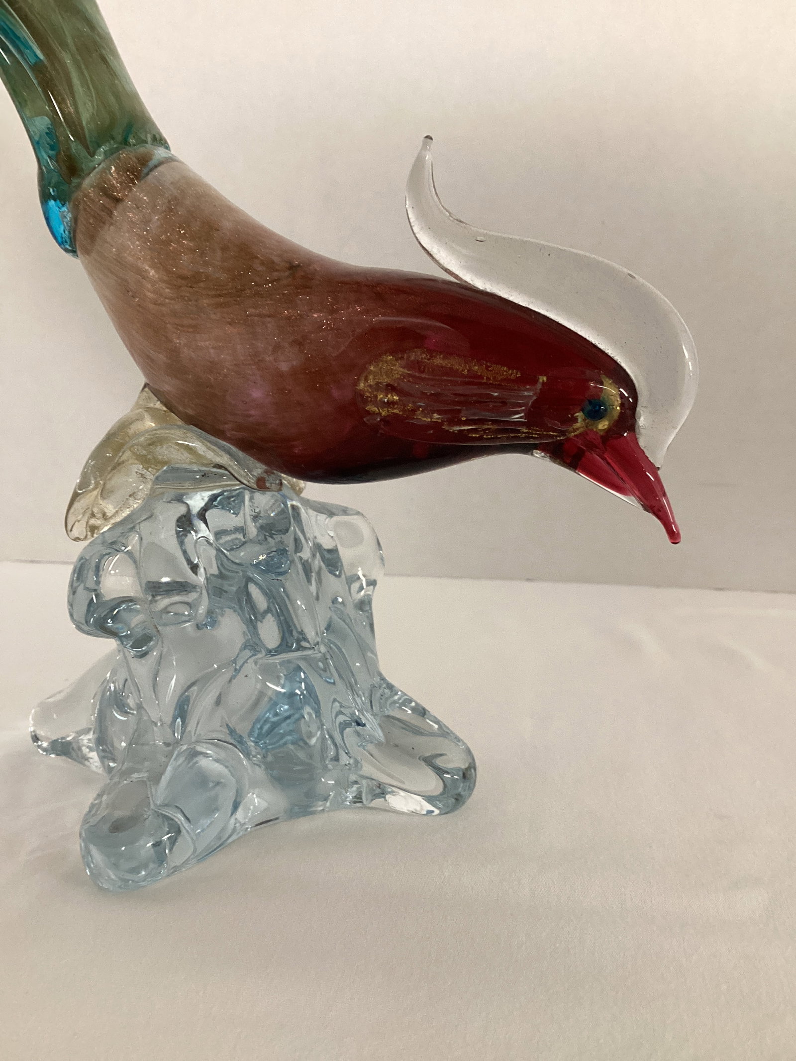 Vintage Hand Blown Glass Pheasant - 5