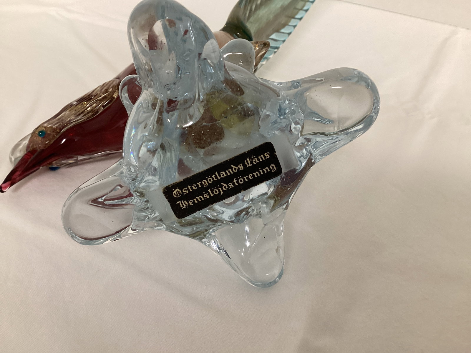 Vintage Hand Blown Glass Pheasant - 7